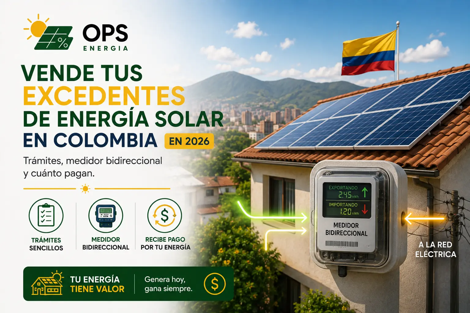 Vender el excedente de energía solar