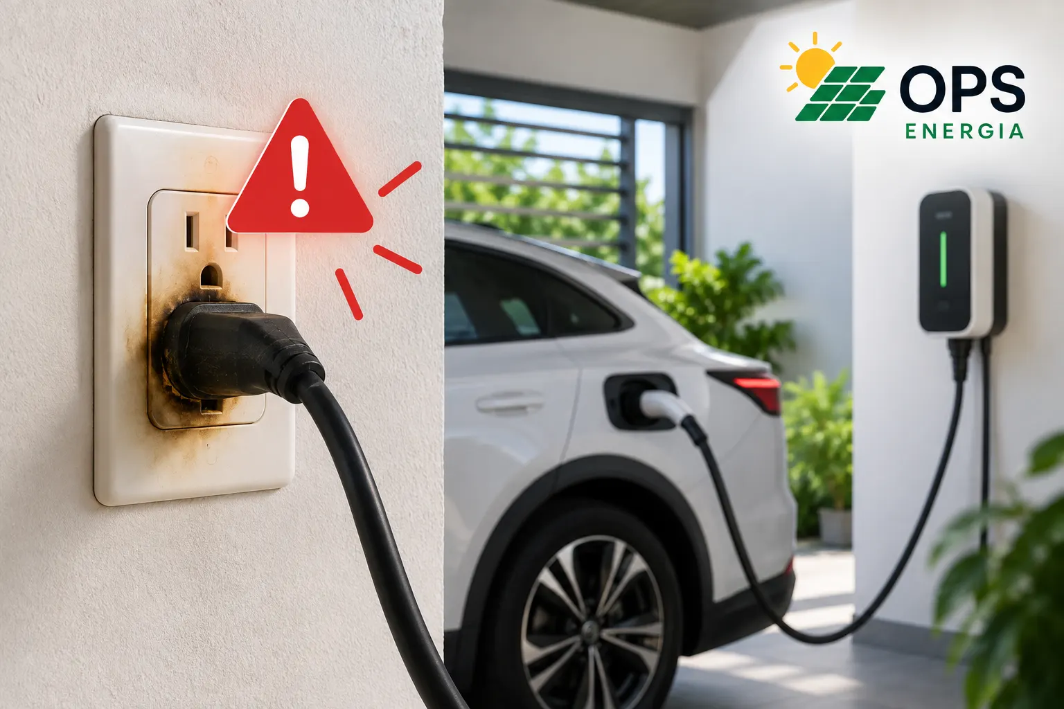 Cargador para el carro eléctrico